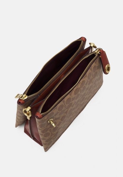Сумка Coach Coach Signature Коричневая N