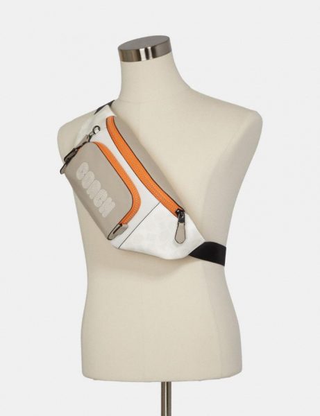 Сумка Coach Colorblock Бежевая N