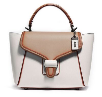 Сумка Coach Courier Carryall In Colorblock Белая N