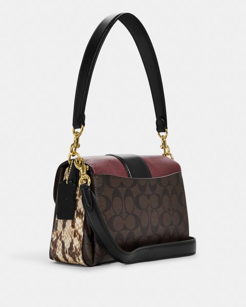 Сумка Coach Grace Темно коричневая N