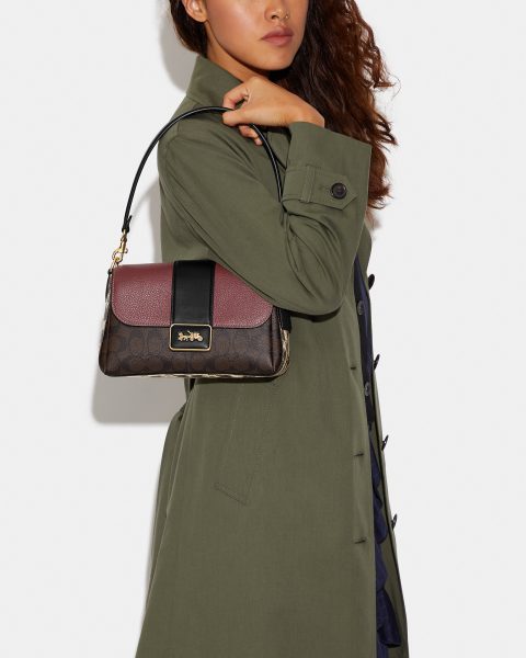 Сумка Coach Grace Темно коричневая N