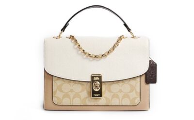 Сумка Coach Lane Коричнево бежевая N