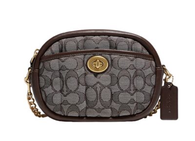 Сумка Coach Li Темно коричневая N