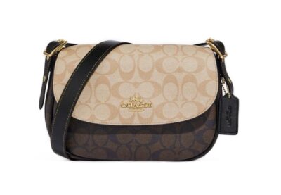 Сумка Coach Macie Saddle Темно коричневая N