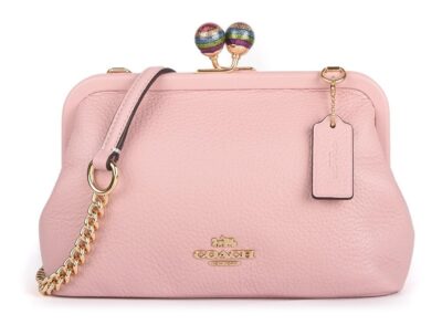 Сумка Coach Nora Kisslock Светло розовая N