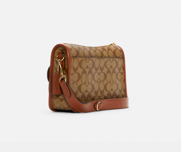 Сумка Coach Pennie Коричнево бежевая N