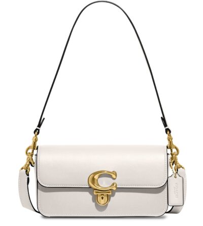 Сумка Coach Studio Baguette Белая N