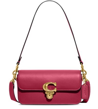 Сумка Coach Studio Baguette Розовая N