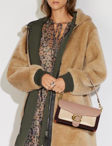 Сумка Coach Tabby Коричнево бежевая N