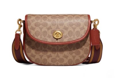 Сумка Coach Willow Saddle Коричневая N