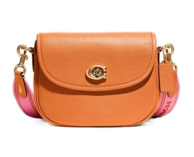 Сумка Coach Willow Saddle Оранжевая N