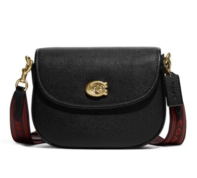 Сумка Coach Willow Saddle Черная N