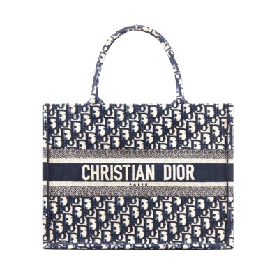 Сумка Dior Book Tote Iviera Темно синяя N