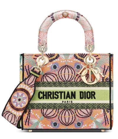 Сумка Dior Lady D lite Medium Розовая N