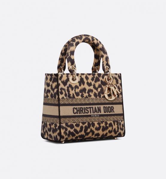 Сумка Dior Lady D lite Бежевая N