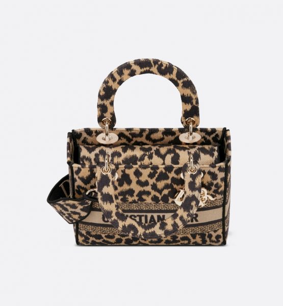 Сумка Dior Lady D lite Бежевая N