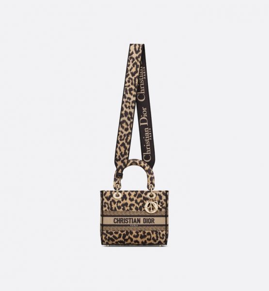 Сумка Dior Lady D lite Бежевая N