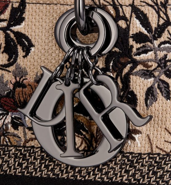 Сумка Dior Lady D lite Бежевая N