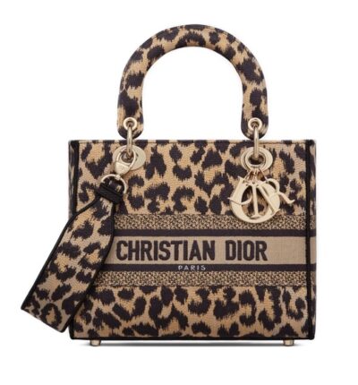 Сумка Dior Lady D lite Бежевая N