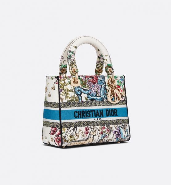 Сумка Dior Lady D lite Белая N