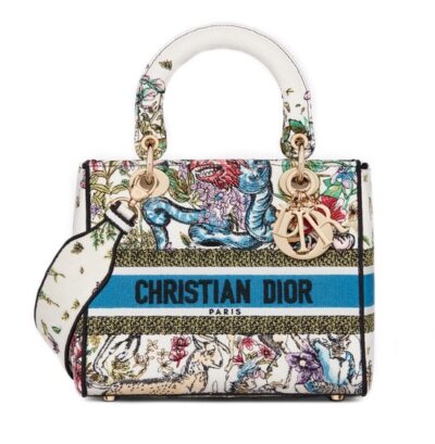 Сумка Dior Lady D lite Белая N