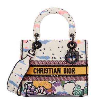 Сумка Dior Lady D lite Белая N