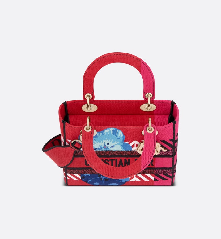 Сумка Dior Lady D lite Красная N