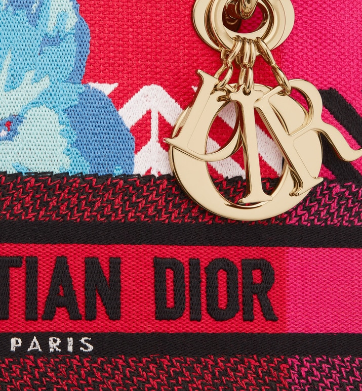 Сумка Dior Lady D lite Красная N