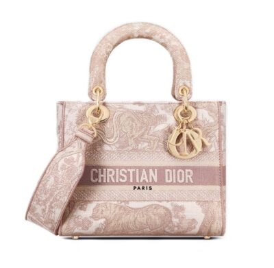 Сумка Dior Lady D lite Светло розовая N
