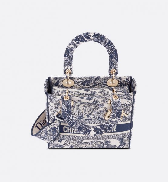 Сумка Dior Lady D lite Синяя N