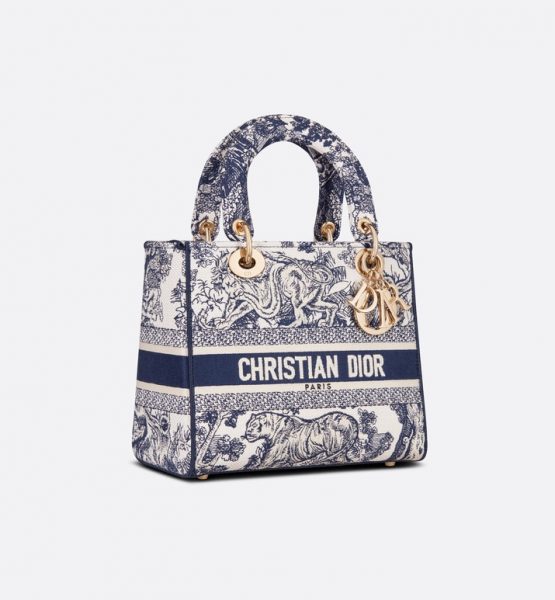 Сумка Dior Lady D lite Синяя N