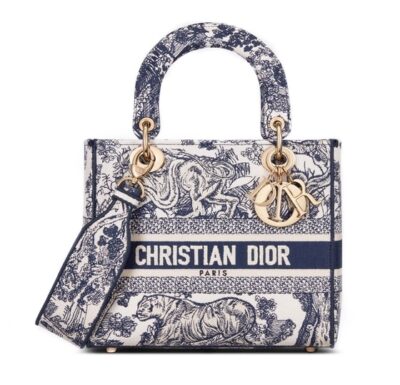 Сумка Dior Lady D lite Синяя N