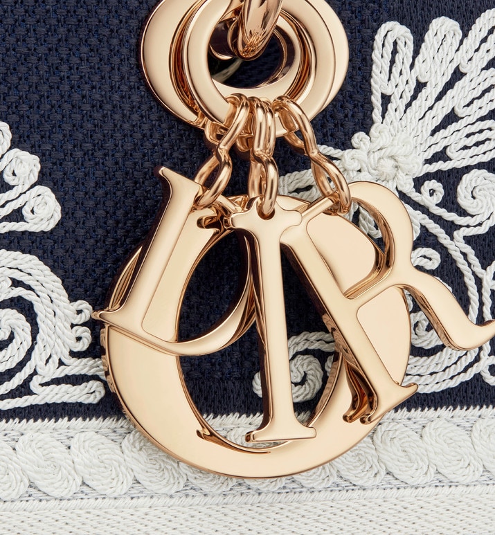 Сумка Dior Lady D lite Темно синяя N