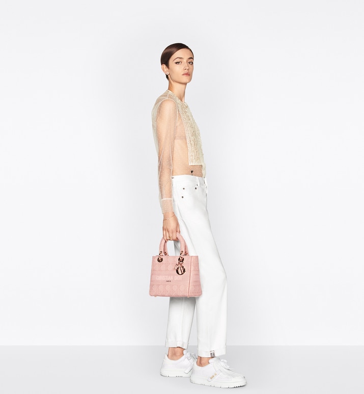 Сумка Dior Lady D lite Темно синяя N
