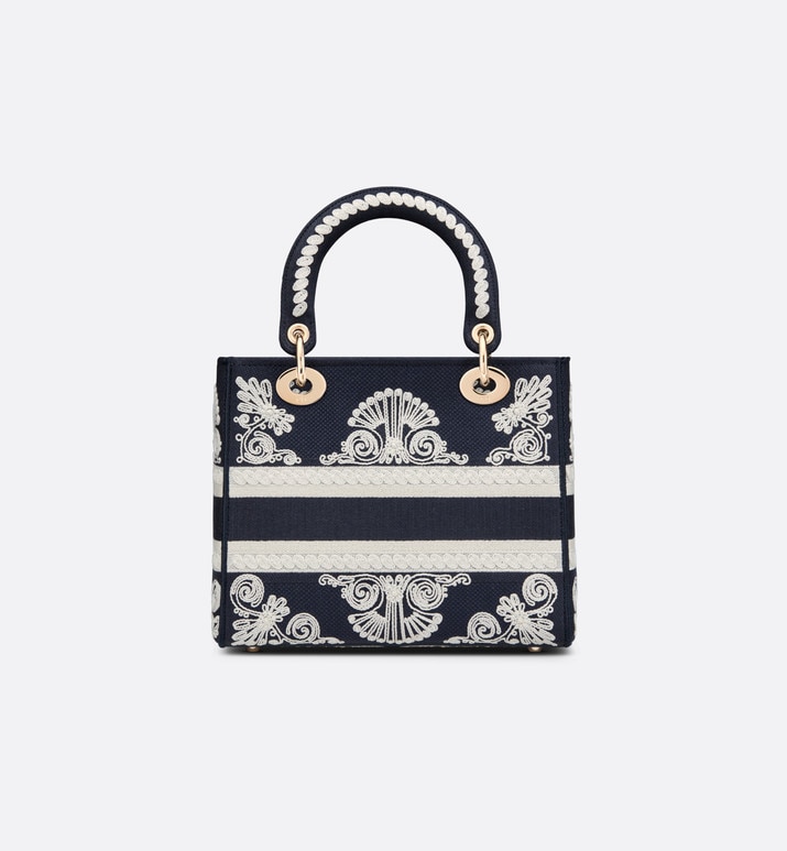 Сумка Dior Lady D lite Темно синяя N