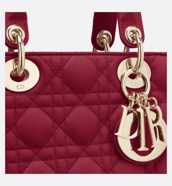 Сумка Dior Lady My Abcdior Вишневая N