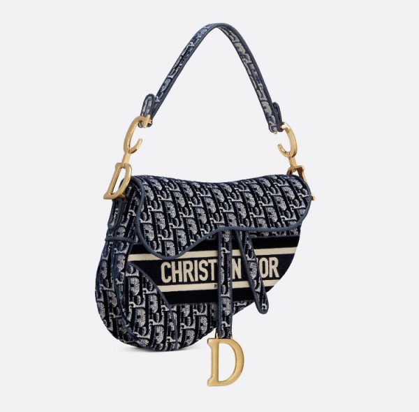 Сумка Dior Saddle Синяя N