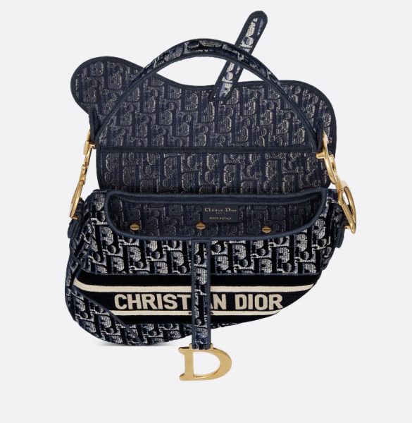 Сумка Dior Saddle Синяя N