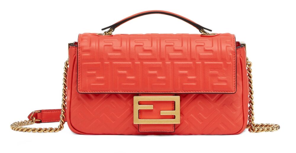 Сумка Fendi Baguette Midi Красная N