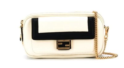 Сумка Fendi Easy Baguette Кремовая N