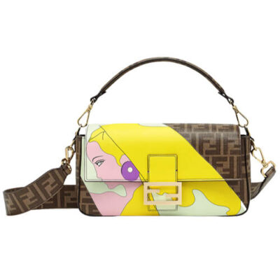 Сумка Fendi Ff Коричневая N