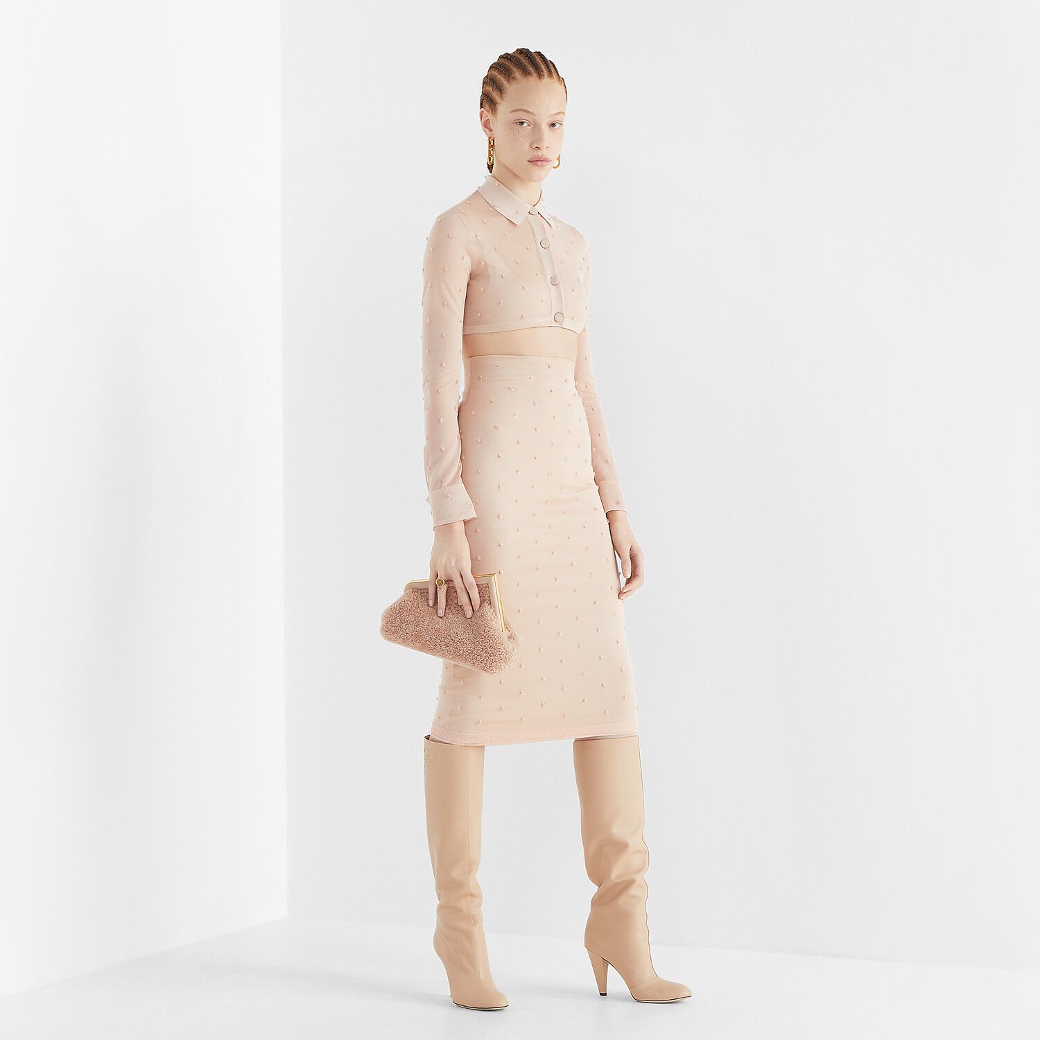 Сумка Fendi First Small Розовая N