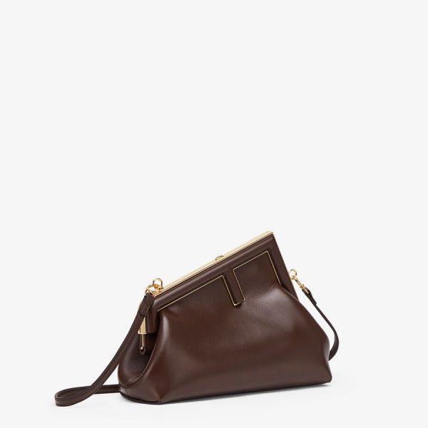 Сумка Fendi First Темно коричневая N
