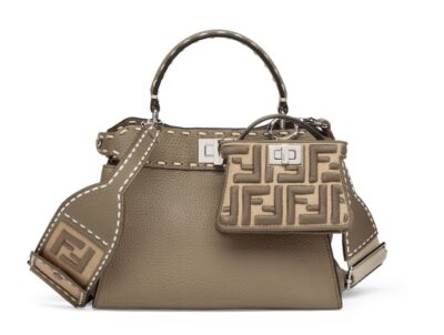 Сумка Fendi Peekaboo Iconic Mini Темно серая N