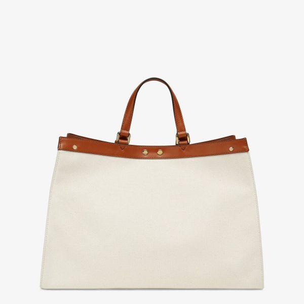 Сумка Fendi Peekaboo X tote Белая N