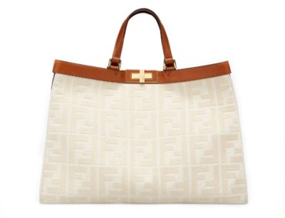 Сумка Fendi Peekaboo X tote Белая N