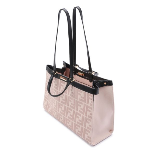 Сумка Fendi Peekaboo X tote Светло розовая N