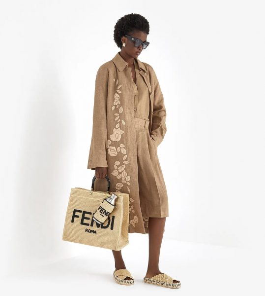 Сумка Fendi Sunshine Large Бежевая N