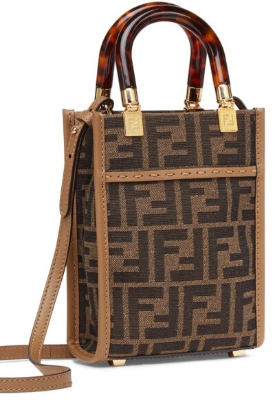 Сумка Fendi Sunshine Коричневая N