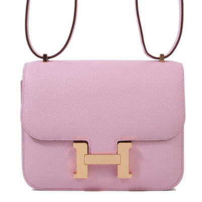 Сумка Hermes Constance Светло розовая N